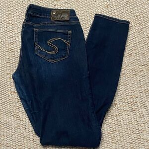 Silver Jeans Suki Jegging:Women's Dark Indigo Skinny Jeans